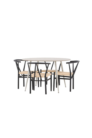 Venture Home Plaza matbord med Alfons matstol