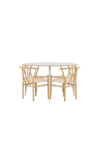 Venture Home Plaza matbord med Alfons matstol