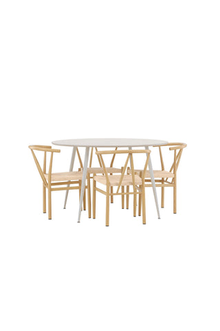 Venture Home Plaza matbord med Alfons matstol