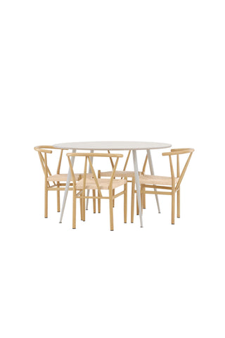 Venture Home Plaza matbord med Alfons matstol