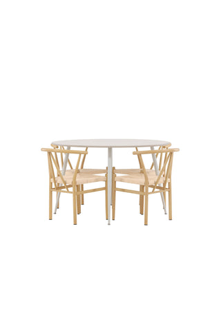 Venture Home Plaza matbord med Alfons matstol