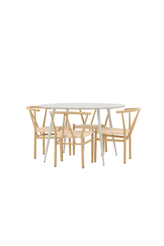 Venture Home Plaza matbord med Alfons matstol