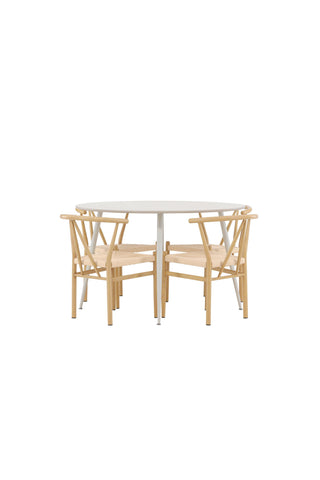 Venture Home Plaza matbord med Alfons matstol