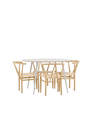 Venture Home Plaza matbord med Alfons matstol