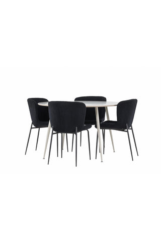 Venture Home Plaza matbord med Modesto matstol