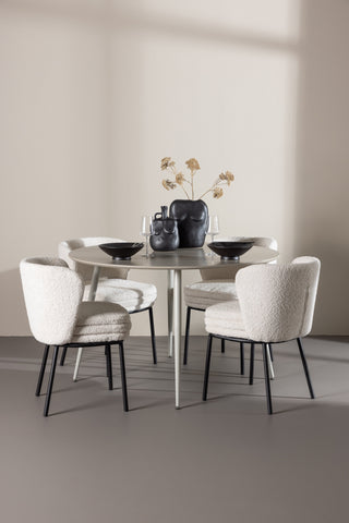 Venture Home Plaza matbord med Agnes matstol