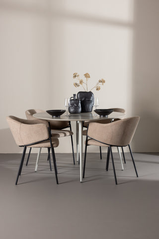 Venture Home Plaza matbord med Evelina matstol