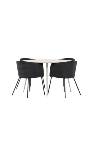 Venture Home Plaza matbord med Berit matstol