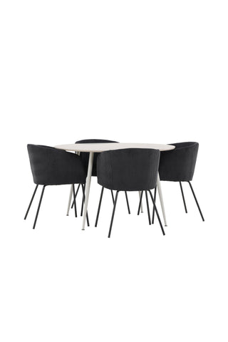 Venture Home Plaza matbord med Berit matstol