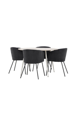 Venture Home Plaza matbord med Berit matstol