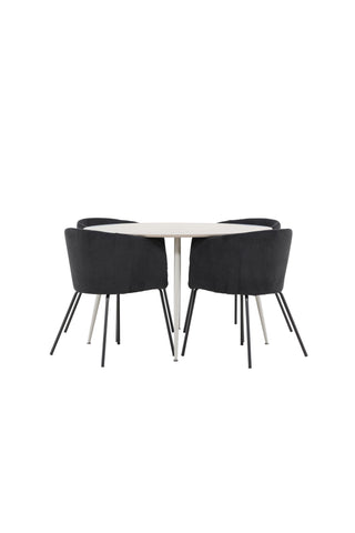 Venture Home Plaza matbord med Berit matstol