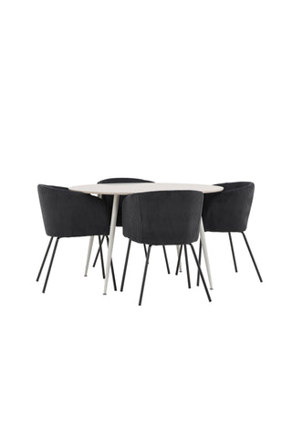 Venture Home Plaza matbord med Berit matstol
