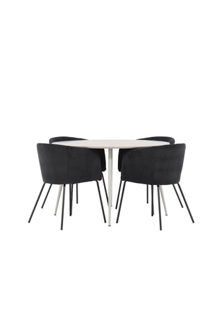 Venture Home Plaza matbord med Berit matstol