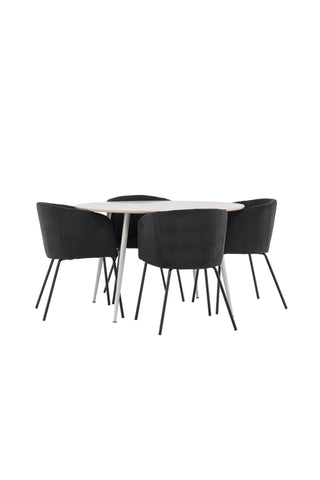 Venture Home Plaza matbord med Berit matstol