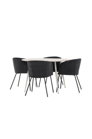 Venture Home Plaza matbord med Berit matstol