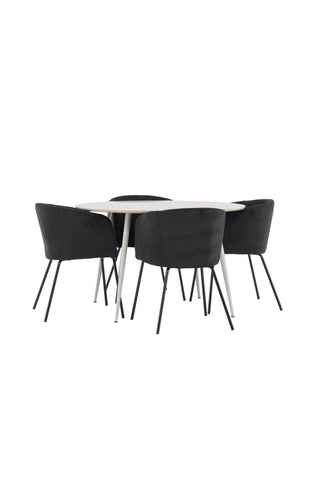 Venture Home Plaza matbord med Berit matstol