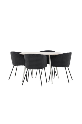 Venture Home Plaza matbord med Berit matstol