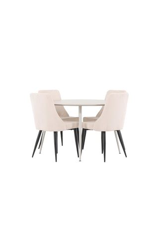 Venture Home Plaza matbord med Leone matstol