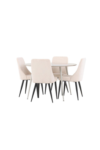 Venture Home Plaza matbord med Leone matstol
