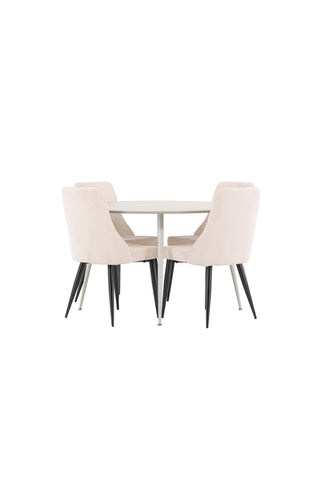 Venture Home Plaza matbord med Leone matstol