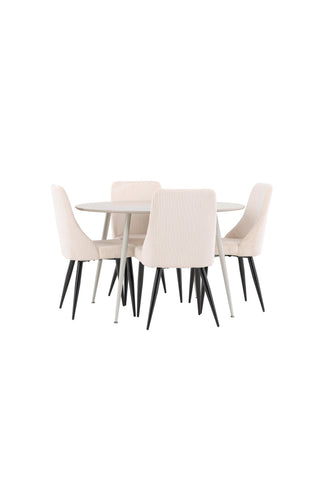 Venture Home Plaza matbord med Leone matstol