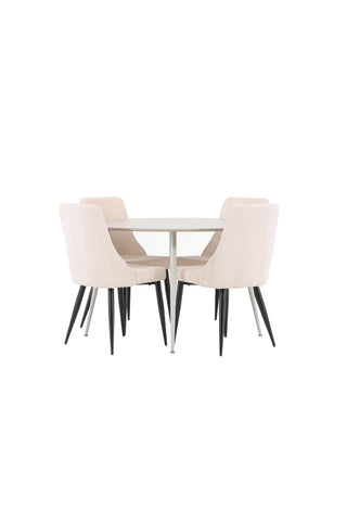 Venture Home Plaza matbord med Leone matstol
