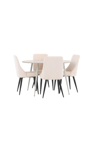Venture Home Plaza matbord med Leone matstol