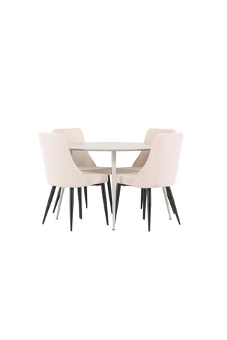 Venture Home Plaza matbord med Leone matstol