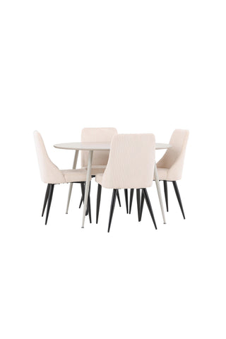 Venture Home Plaza matbord med Leone matstol