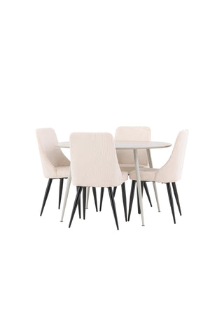 Venture Home Plaza matbord med Leone matstol