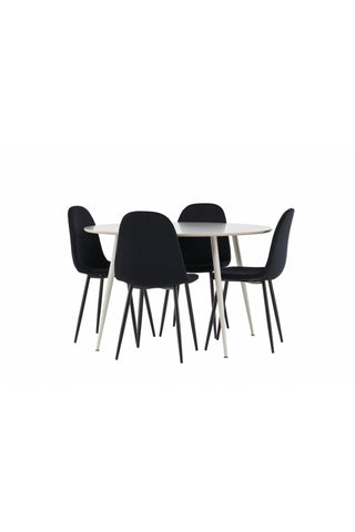 Venture Home Plaza matbord med Polar matstol