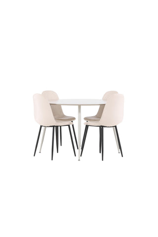 Venture Home Plaza matbord med Polar matstol