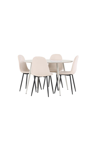 Venture Home Plaza matbord med Polar matstol