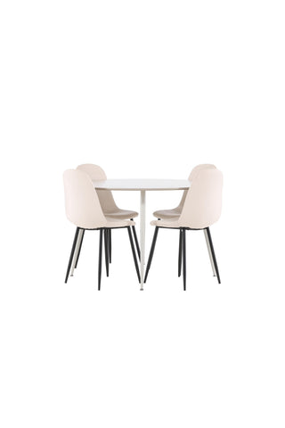 Venture Home Plaza matbord med Polar matstol