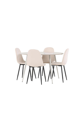 Venture Home Plaza matbord med Polar matstol