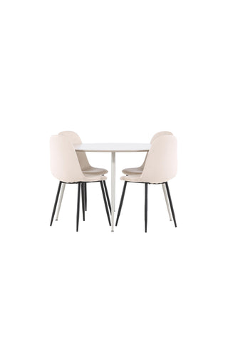 Venture Home Plaza matbord med Polar matstol