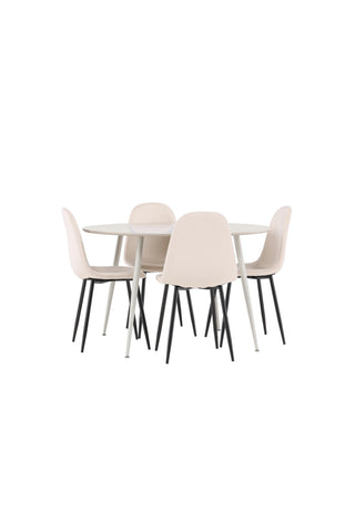 Venture Home Plaza matbord med Polar matstol