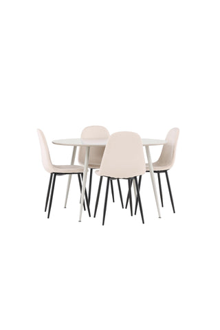 Venture Home Plaza matbord med Polar matstol