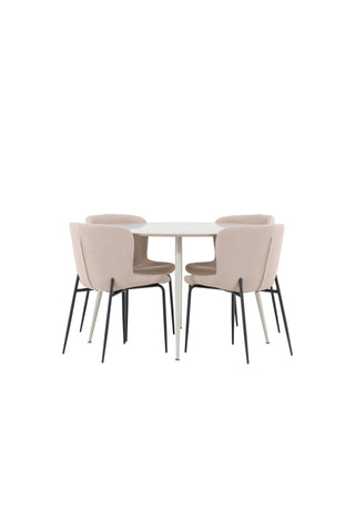 Venture Home Plaza matbord med Modesto matstol