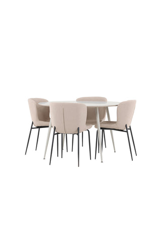 Venture Home Plaza matbord med Modesto matstol