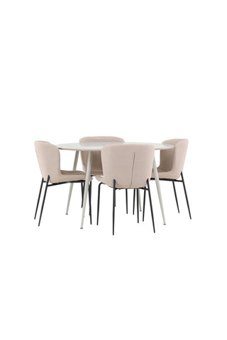 Venture Home Plaza matbord med Modesto matstol