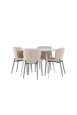 Venture Home Plaza matbord med Modesto matstol