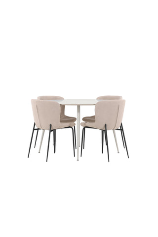 Venture Home Plaza matbord med Modesto matstol