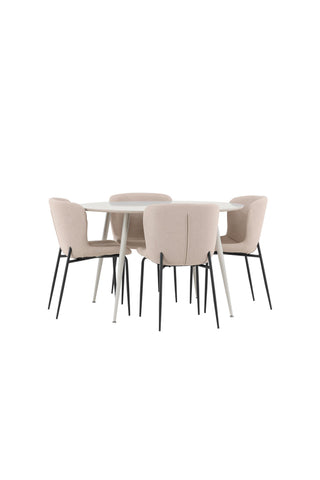 Venture Home Plaza matbord med Modesto matstol