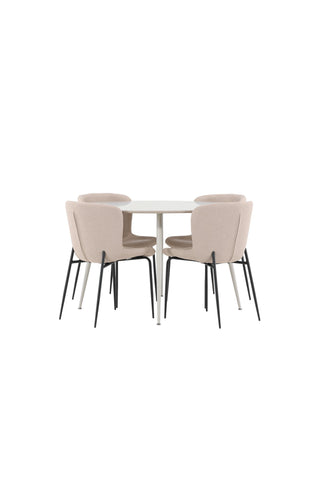 Venture Home Plaza matbord med Modesto matstol