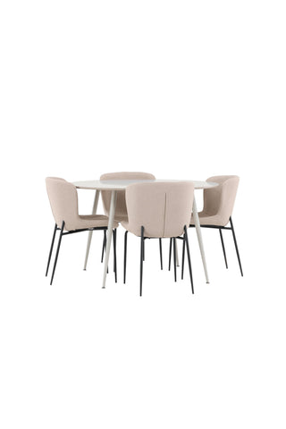 Venture Home Plaza matbord med Modesto matstol