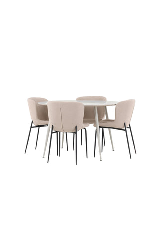 Venture Home Plaza matbord med Modesto matstol