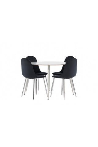 Venture Home Plaza matbord med Polar matstol