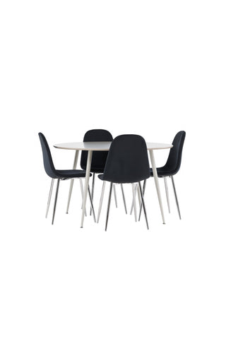 Venture Home Plaza matbord med Polar matstol