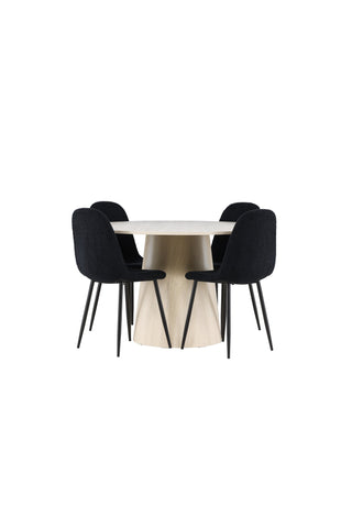 Venture Home Lanzo matbord med Polar matstol